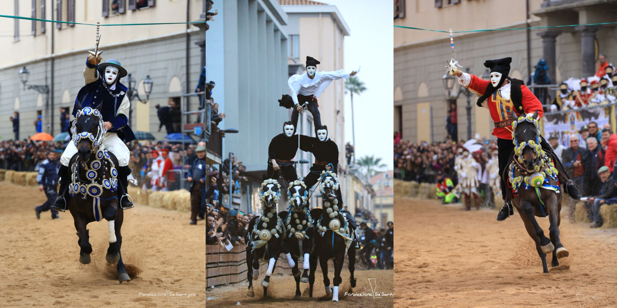 Sa Sartiglia - photos via Sa Sartiglia on Wikimedia Commons (CC BY-SA 4.0) - Globetrotting horse riding holidays