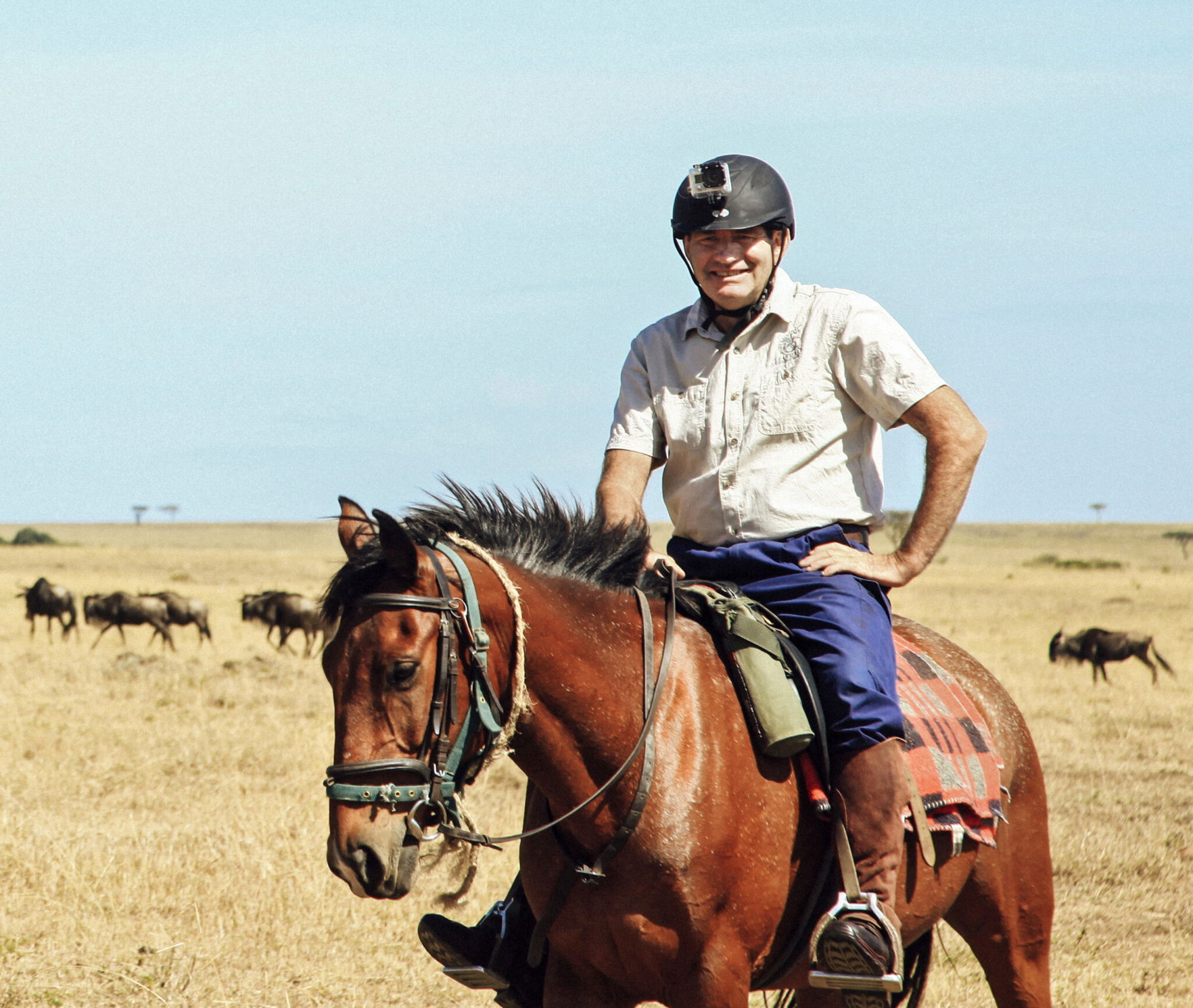 Meet a Globetrotter: Chris Denton - horseback safari in the Maasai Mara, Kenya - Globetrotting horse riding holidays