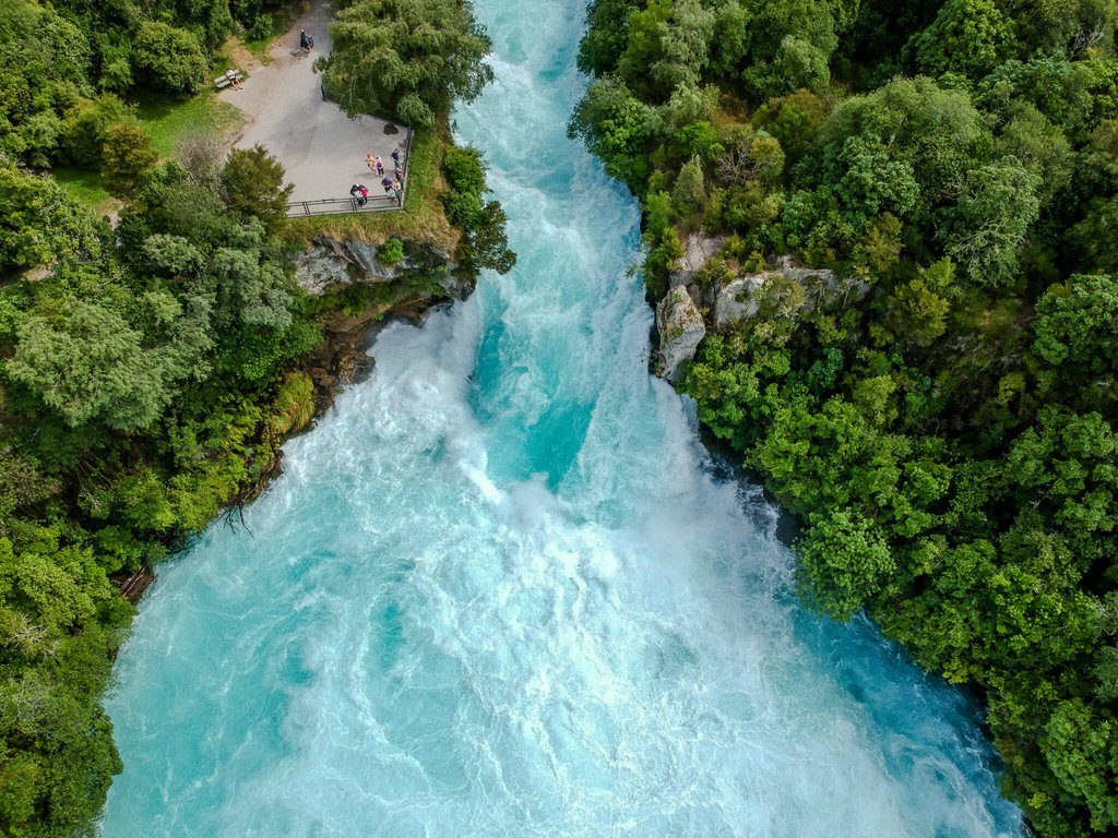 A Day Spent in Taupo, New Zealand - Hoka Falls - Globetrotting horse riding holidays. Image by Juergen_Wallstabe via Shutterstock.