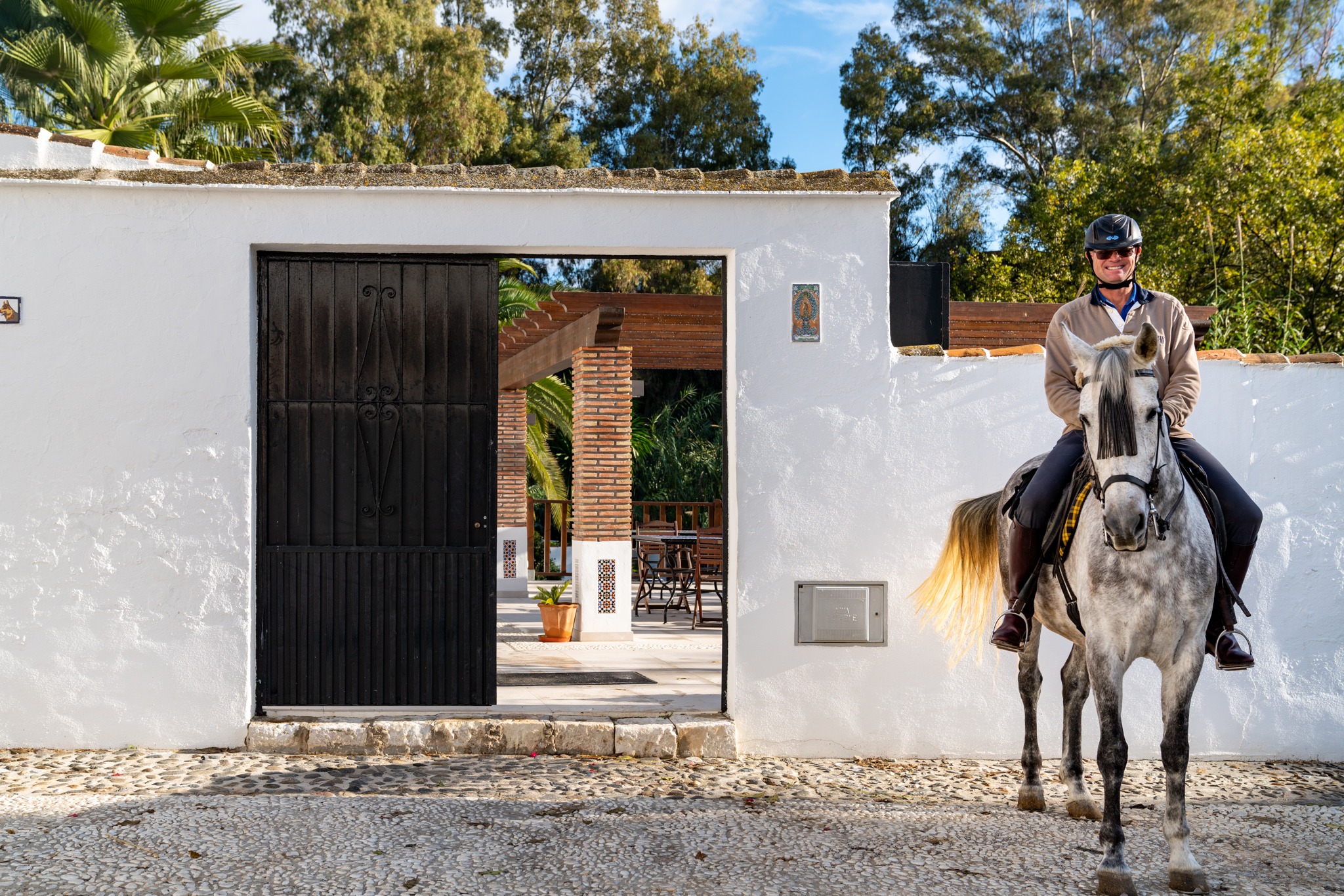rider and horse on riding holiday in andalusia spain by globetrotting