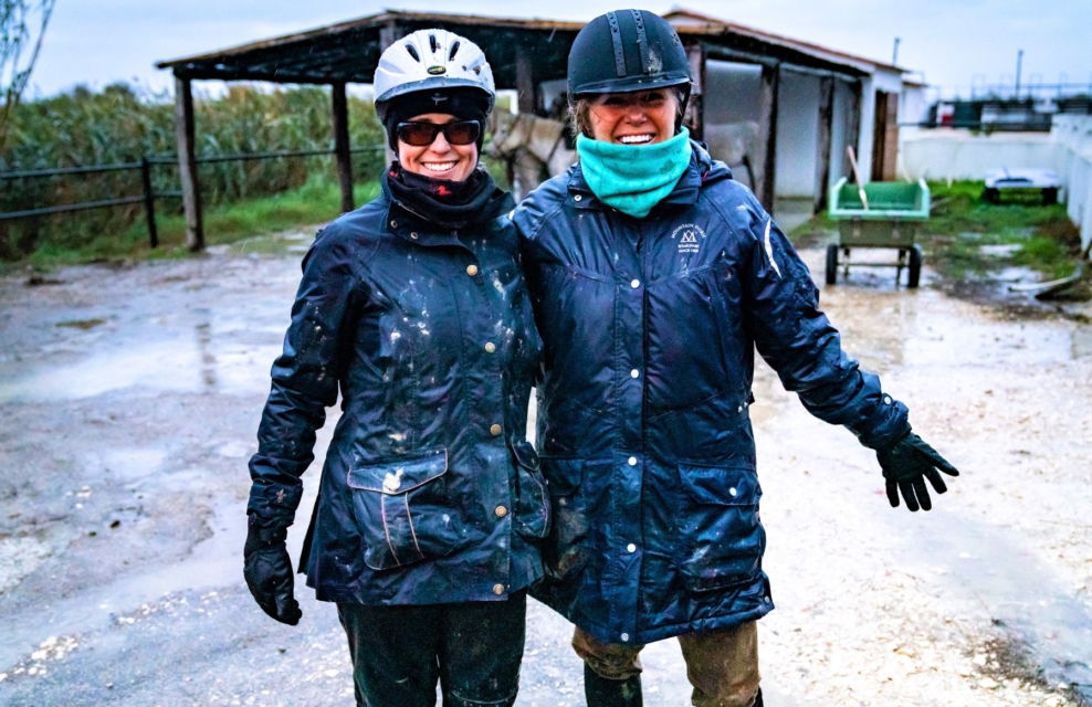 riders wearing rainproof jacket Globetrotting horse riding holidays