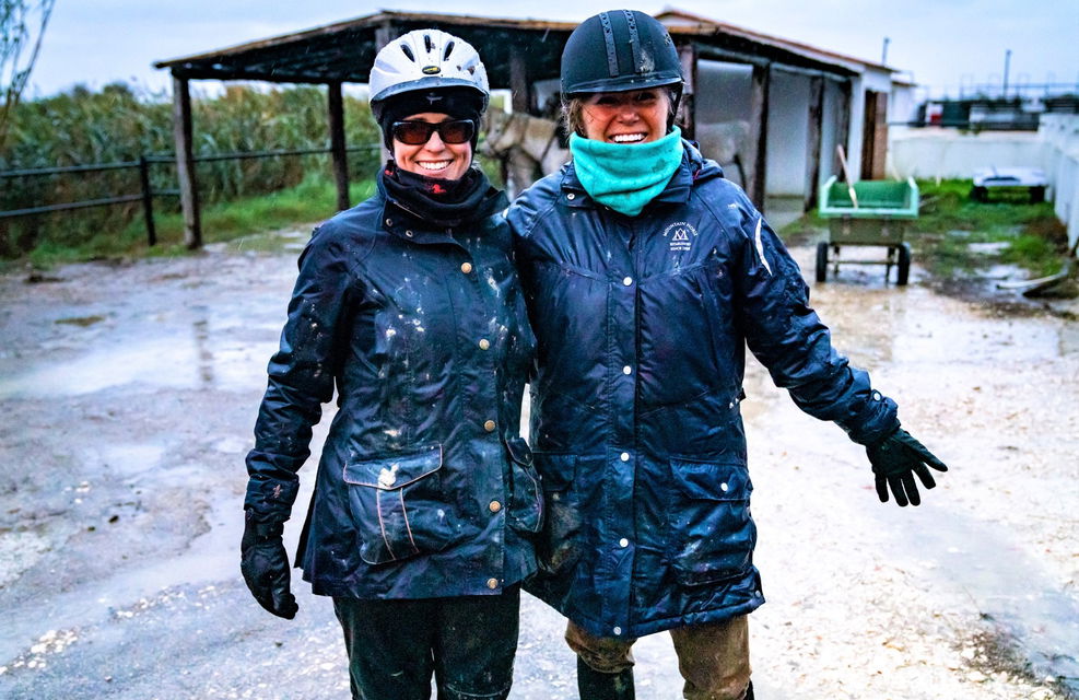 riders wearing rainproof jacket Globetrotting horse riding holidays