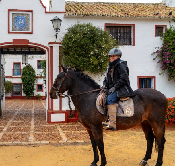 Globetrotting horse riding holiday dressage in Andalusia, Spain
