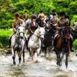 river crossing scottish borders ride horse riding holiday by globetrotting