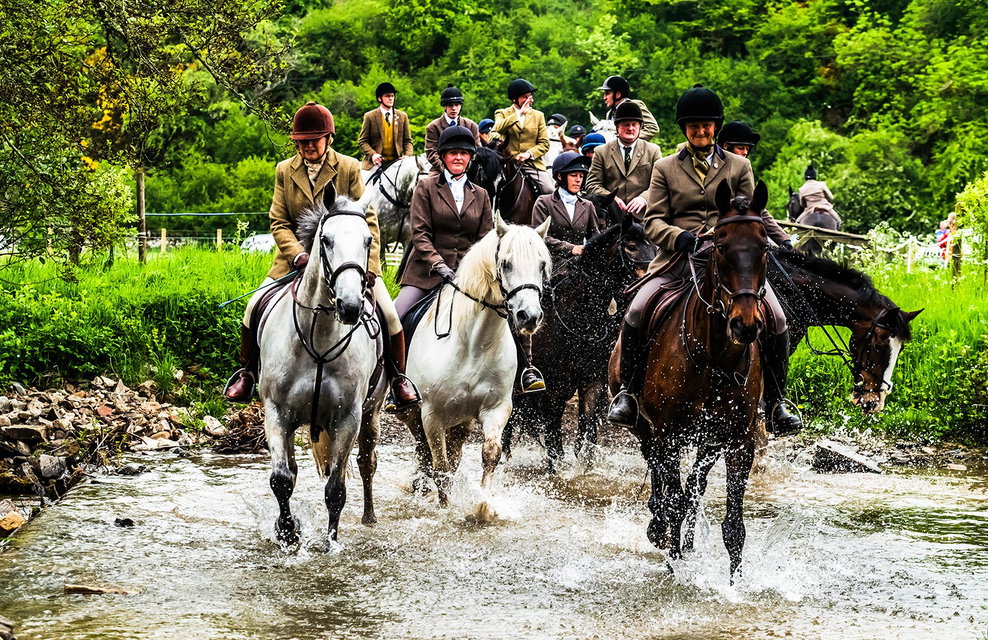 river crossing scottish borders ride horse riding holiday by globetrotting