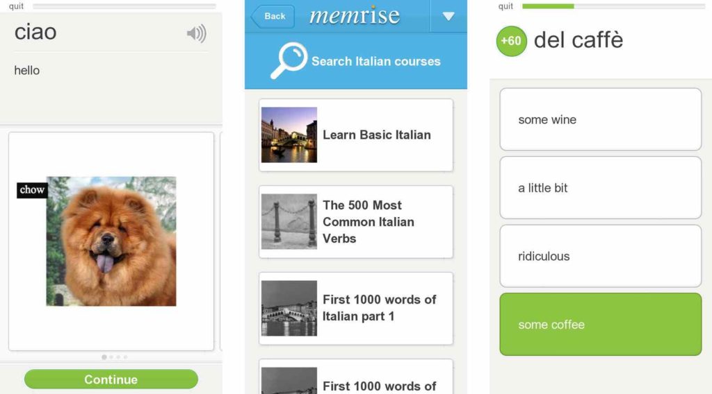 iphone app for learning a language