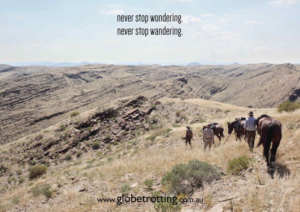 never stop wandering quote