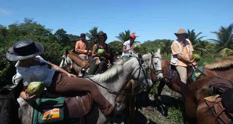 beach horse riding holiday brazil